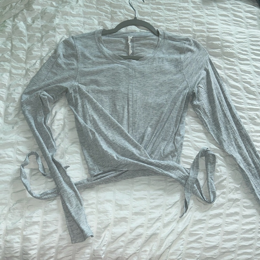 lululemon cross front long sleeve shirt